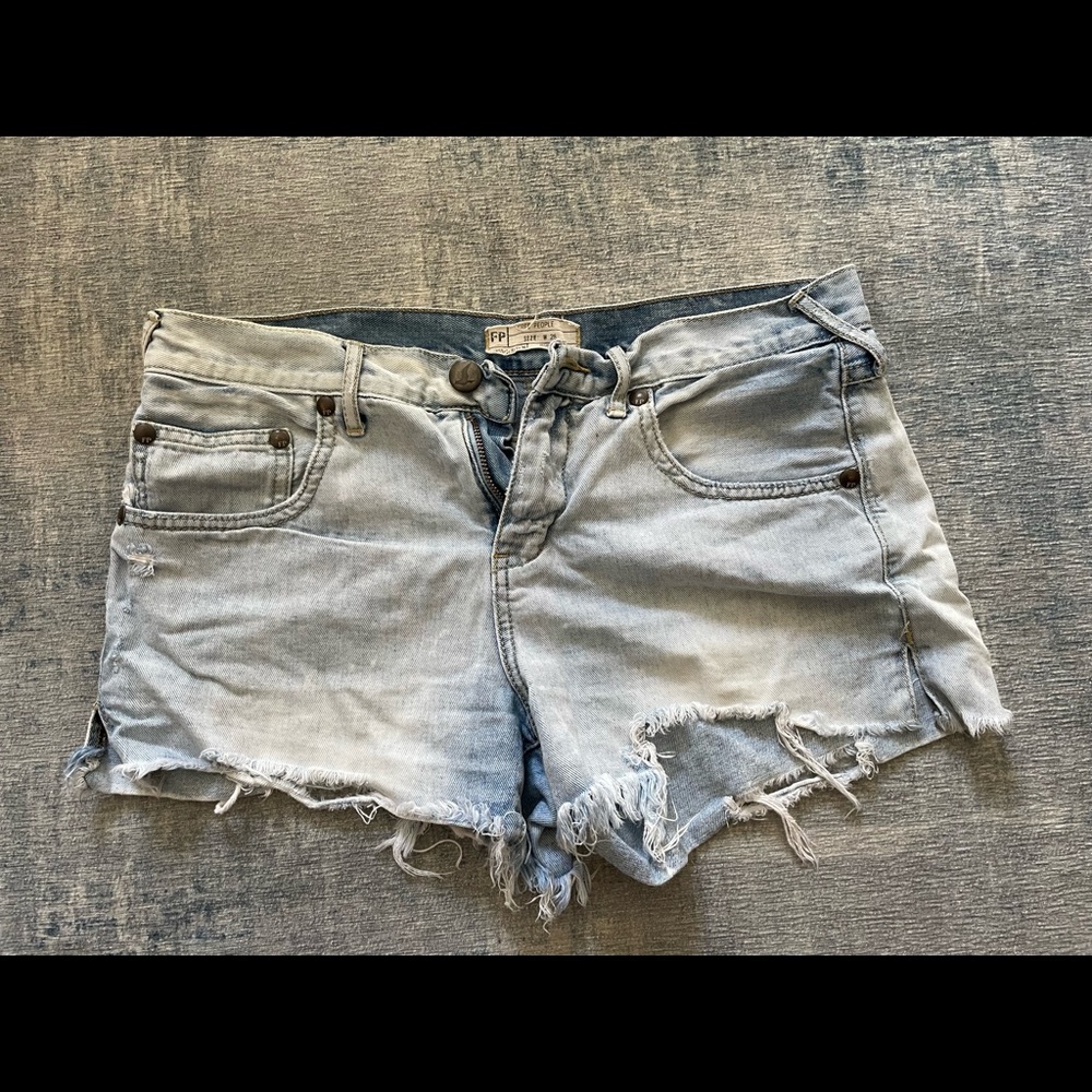 Free People Cut-Off Jean Shorts
